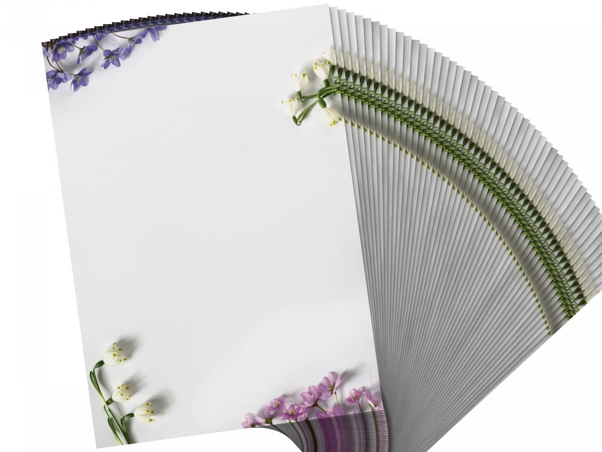 Spring Flowers Stationery  Writing paper